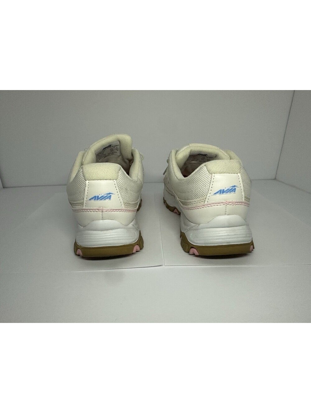 Avia Womens Elevate Lace-Up Sneakers *9W *White and Pink *WWAV2ES043L - Picture 4 of 6